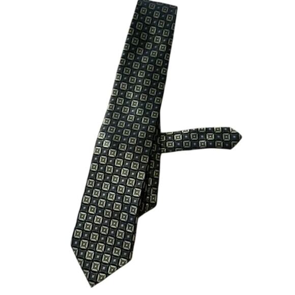 Valerio Garati mens tie w square pattern business professional polyester - Picture 6 of 7